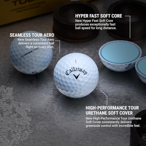  Pelotas de Golf Callaway Golf Chrome Tour para Jugadores Avanzados
| Pelotas de Golf Callaway Golf Chrome Tour para Gol