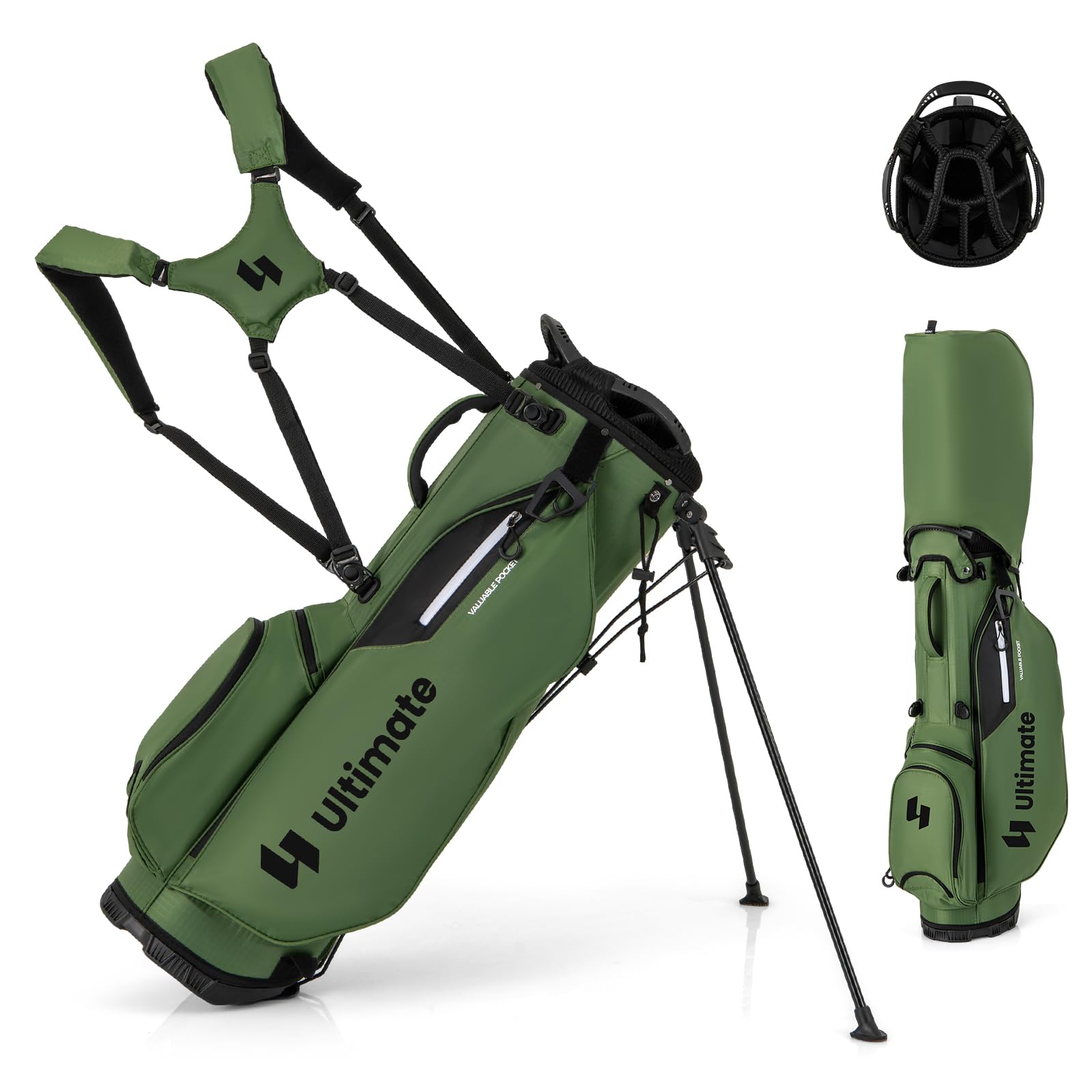  COSTWAY Bolsa de Golf Unisex para Hombres y Mujeres con Soporte para Palos
| COSTWAY Bolsa de Golf con Capucha y Soport